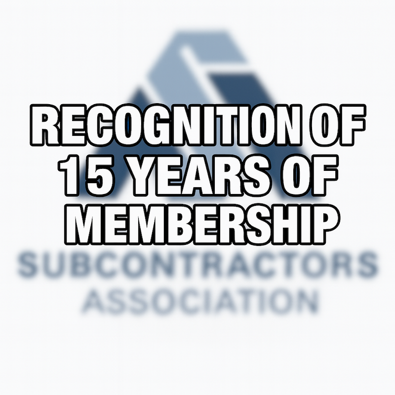 ASA Recognition of 15 year of membership